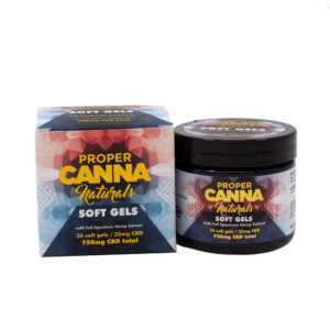 cbd soft gels front with box